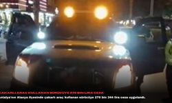 Çakarlı araç kullanan sürücüye 276 bin lira ceza