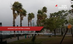 Akdeniz için fırtına uyarısı