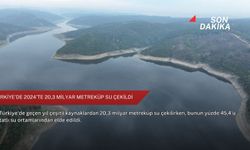 Türkiye’de 2024’te 20,3 milyar metreküp su çekildi
