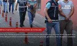 İzmir'de uyuşturucu operasyonlarında 46 tutuklama