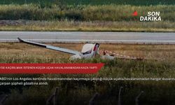 ABD’de kaçırılmak istenen küçük uçak havalanamadan kaza yaptı