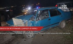Amasya'da iki otomobil çarpıştı: 6 yaralı