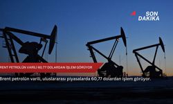 Brent petrolün varili 60,77 dolardan işlem görüyor