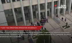 7 ilde 7 suç örgütüne operasyon: 65 gözaltı