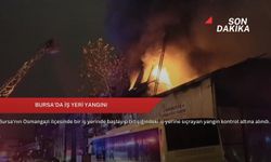 Bursa'da iş yeri yangını