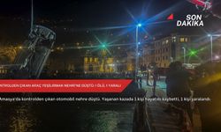Kontrolden çıkan araç Yeşilırmak Nehri'ne düştü: 1 ölü, 1 yaralı