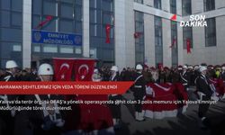 Kahraman şehitlerimiz için veda töreni düzenlendi