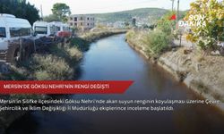 Mersin'de Göksu Nehri'nin rengi değişti
