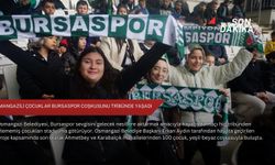 Osmangazili çocuklar Bursaspor coşkusunu tribünde yaşadı