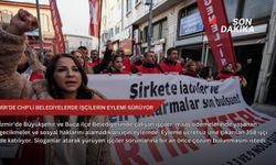 İzmir'de CHP'li belediyelerde işçilerin eylemi sürüyor