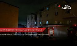 Arnavutköy'de fabrikada çıkan yangında 3 kişi yaralandı