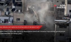 İsrail ordusu, Batı Şeria'da Filistinlilere ait bir binayı yıktı