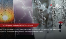 39 il için kar, sağanak ve fırtına uyarısı