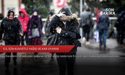 5 il için kuvvetli yağış ve kar uyarısı