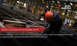 Ücretli çalışan sayısı ekimde arttı