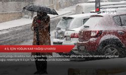 4 il için yoğun kar yağışı uyarısı