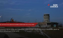 Rize-Artvin Havalimanı'nı kasımda 99 bin 528 yolcu kullandı