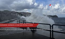 Karadeniz, Marmara ve Ege için fırtına uyarısı