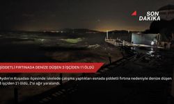 Şiddetli fırtınada denize düşen 3 işçiden 1'i öldü