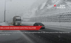 Bolu Dağı geçişinde kar etkili oluyor