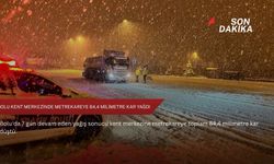 Bolu kent merkezinde metrekareye 84,4 milimetre kar yağdı