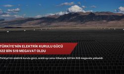 Türkiye'nin elektrik kurulu gücü 122 bin 519 megavat oldu