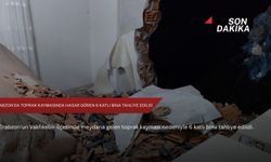 Trabzon'da toprak kaymasında hasar gören 6 katlı bina tahliye edildi