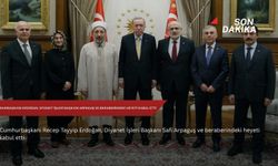 Cumhurbaşkanı Erdoğan, Diyanet İşleri Başkanı Arpaguş ve beraberindeki heyeti kabul etti