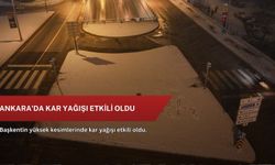 Ankara'da kar yağışı etkili oldu