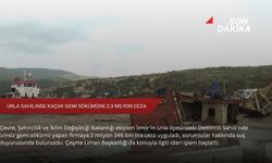 Urla sahilinde kaçak gemi sökümüne 2,3 milyon ceza