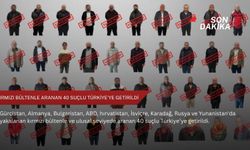 Kırmızı bültenle aranan 40 suçlu Türkiye’ye getirildi