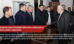 Başkan Şadi Özdemir’den karla mücadele ekiplerine teşekkür