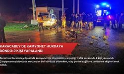 Karacabey’de kamyonet hurdaya döndü: 2 kişi yaralandı