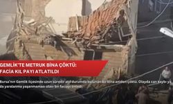 Gemlik’te metruk bina çöktü: Facia kıl payı atlatıldı