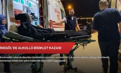 İnegöl'de alkollü bisiklet kazası