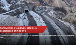 Çorum-İskilip yolunun Kırkdilim Geçişi'nde sona doğru