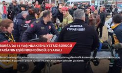 Bursa’da 14 yaşındaki ehliyetsiz sürücü facianın eşiğinden döndü: 8 yaralı