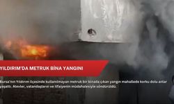 Yıldırım’da metruk bina yangını