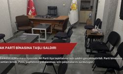 AK Parti binasına taşlı saldırı