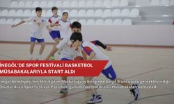 İnegöl'de Spor Festivali basketbol müsabakalarıyla start aldı