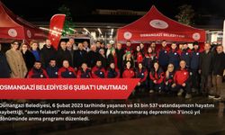 Osmangazi Belediyesi 6 Şubat’ı unutmadı