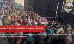 Bursa’da açılış indirimi izdiham yarattı