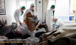 Bursa'da çöp ev temizlendi mahalleli rahat nefes aldı