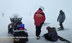 Kayakçıların imdadına Uludağ’da jandarma yetişti