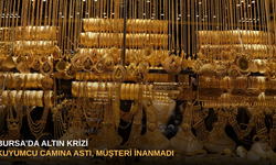 Bursa’da altın krizi kuyumcu camına astı, müşteri inanmadı