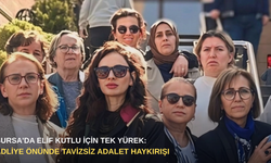 Bursa'da Elif Kutlu için tek yürek: Adliye önünde tavizsiz adalet haykırışı