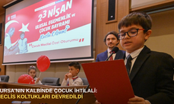 Bursa'nın kalbinde çocuk ihtilali: meclis koltukları devredildi