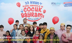 Yıldırım’da 23 nisan coşkusu: kutlamaların adresi belediye etkinlik alanı oldu