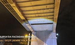 Bursa’da Faciadan Dönüldü: Üst Geçit Demiri Yola Düştü!