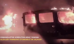 Osmangazi'de korkutan araç yangını: Alevler yanındaki otomobile de sıçradı